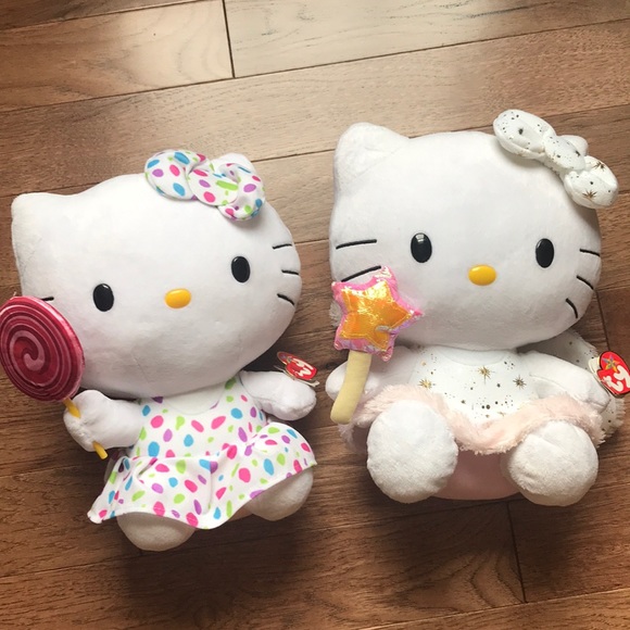Sanrio Other - 12” Hello Kitty Plush Pair Sanrio Other - 12” Hello Kitty Plush Pair